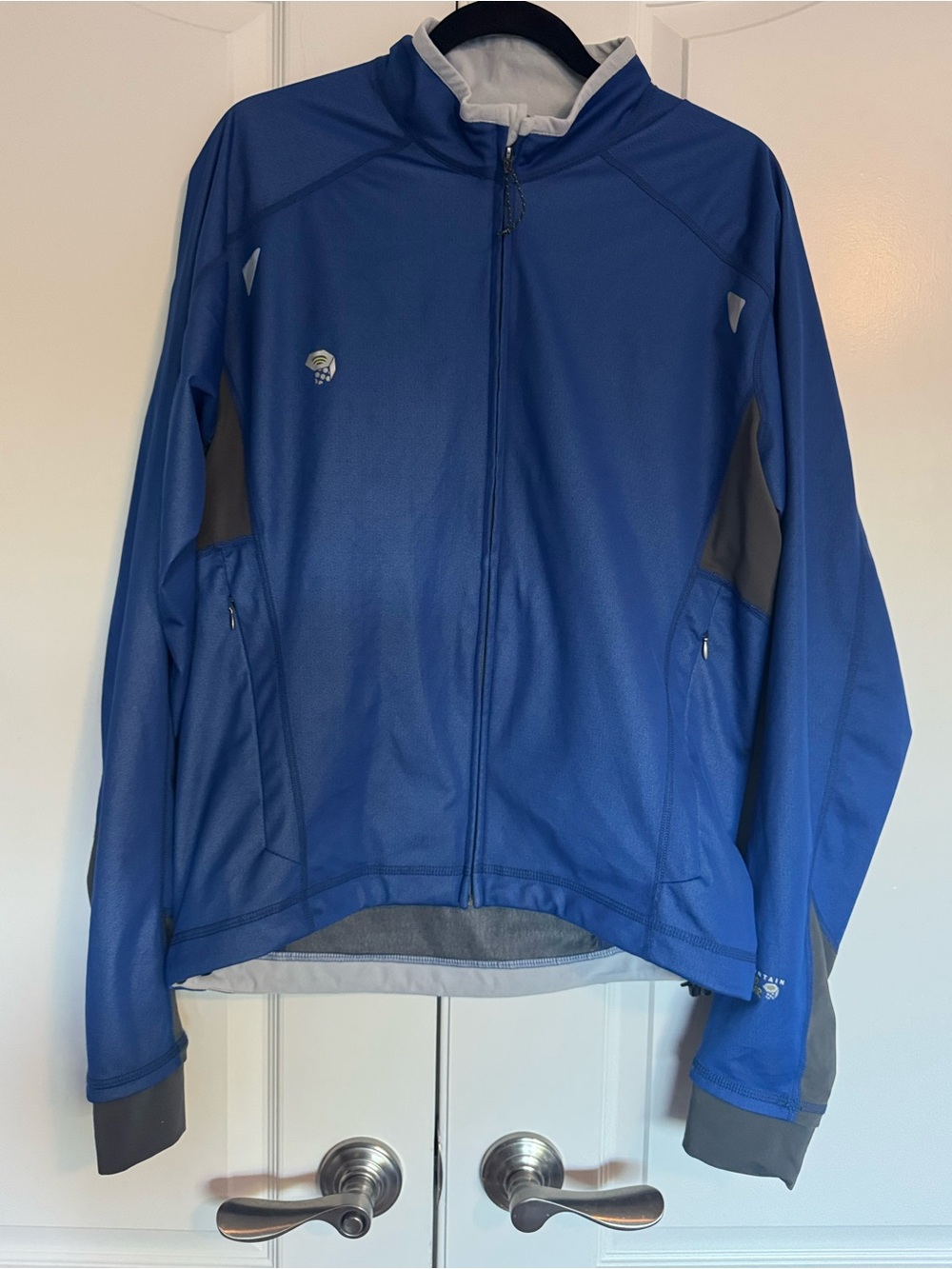 Mountain Hardwear Blue Jacket with Yellow Logo